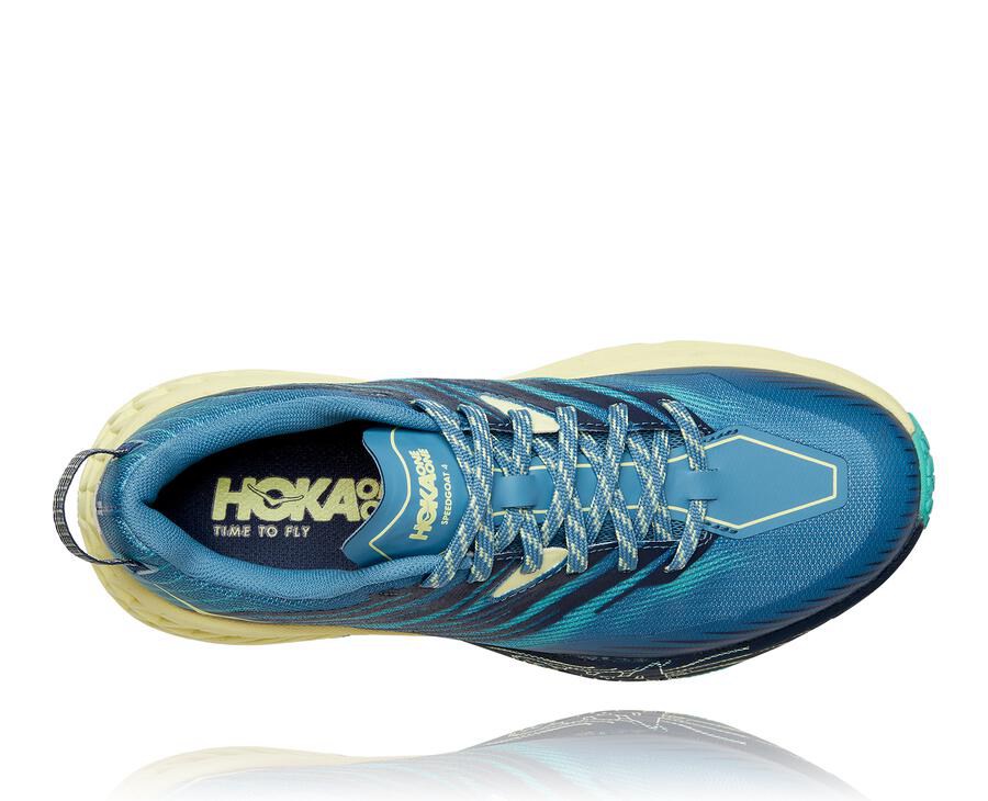 Hoka One One Speedgoat 4 Trailskor Dam - Blå - FMUVB-7946